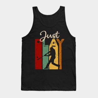 Just play Baseball Vintage T-Shirt Gift Tank Top